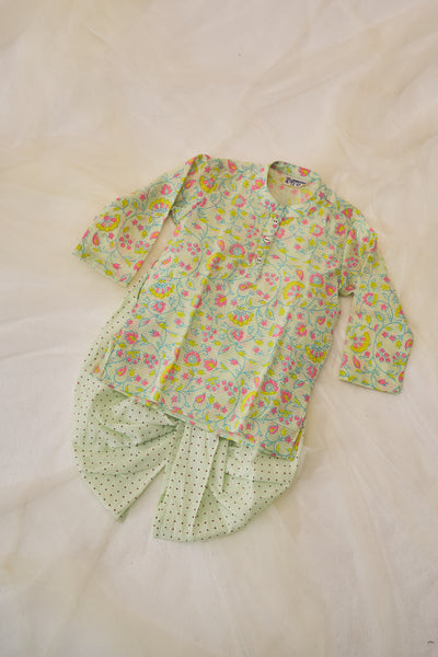 Parakeet Dhoti Kurta