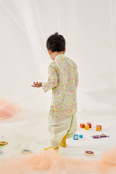 Parakeet Dhoti Kurta