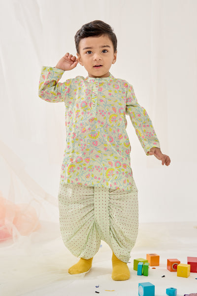 Parakeet Dhoti Kurta