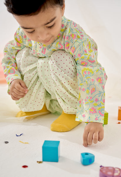 Parakeet Dhoti Kurta