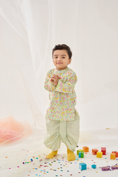 Parakeet Dhoti Kurta