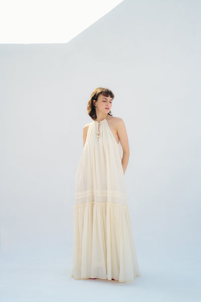 Ava Maxi Dress (Ecru)
