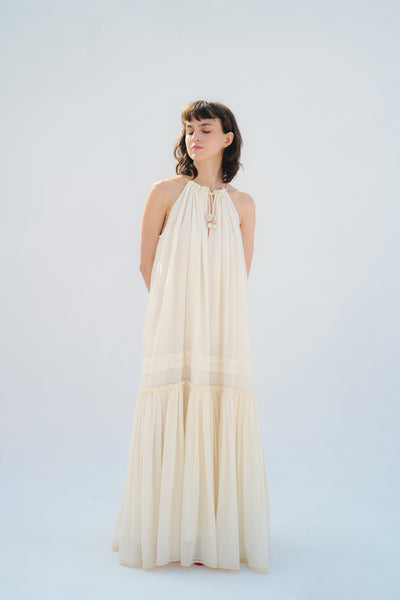 Ava Maxi Dress (Ecru)