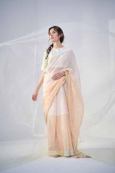 Butterscotch Sari Set