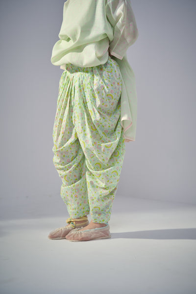 Parakeet Dhoti Pants
