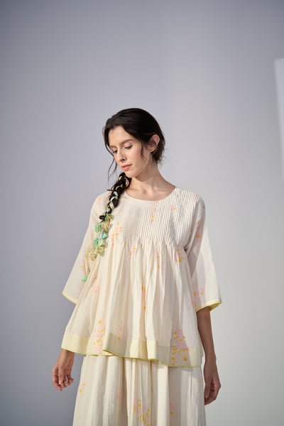 Dove Peasant Top