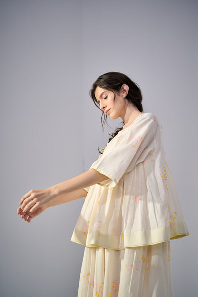 Dove Peasant Top