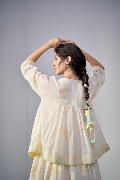 Dove Peasant Top