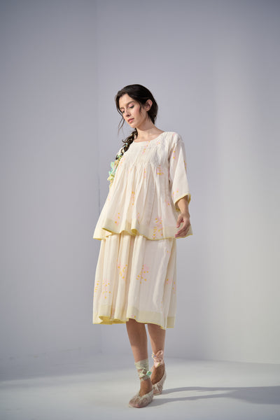 Dove Peasant Top