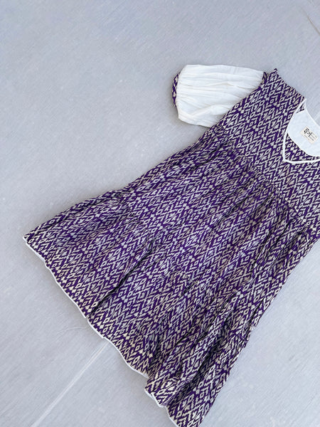 Purple box dress