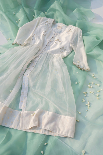 White sheer tunic