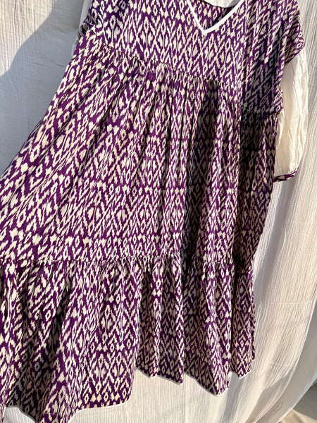 Purple box dress