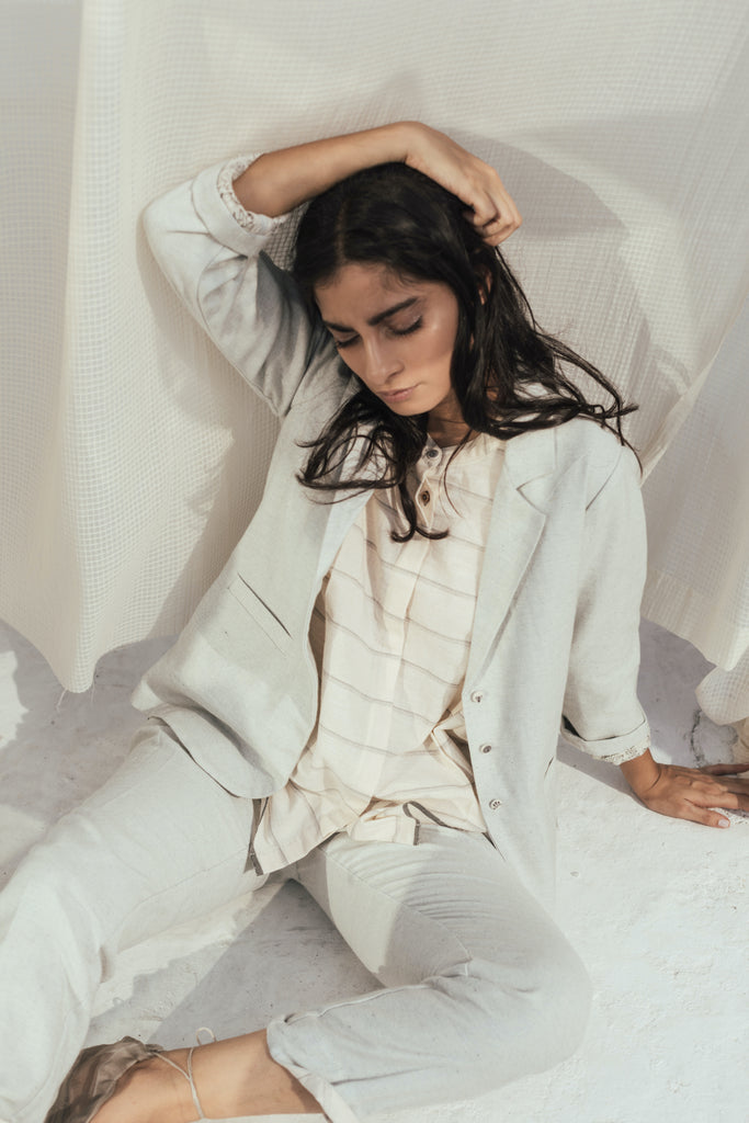 Sky formal jacket – Itr by Khyati Pande