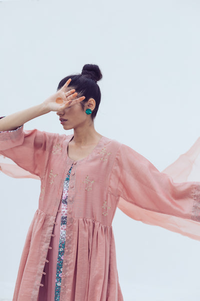 Coral bagh tunic