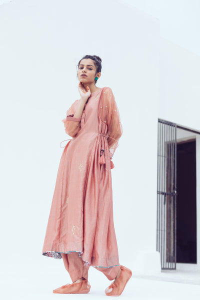 Coral dhoti pants