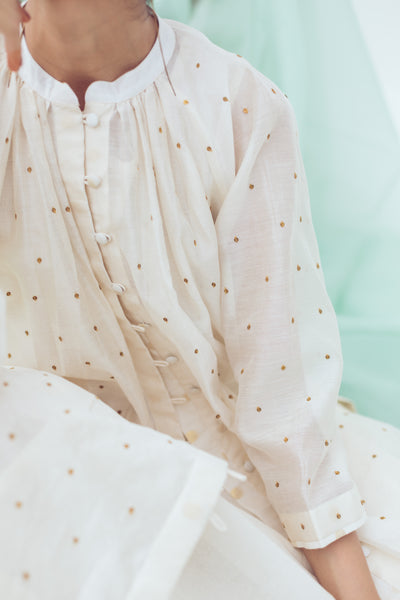 White sitara shirt