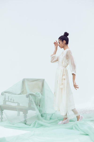 White sitara pants